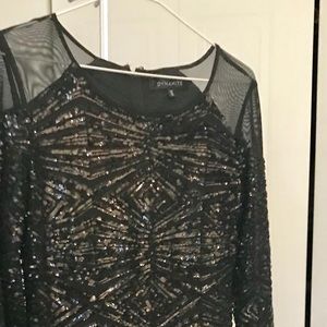 Long sleeve black dress